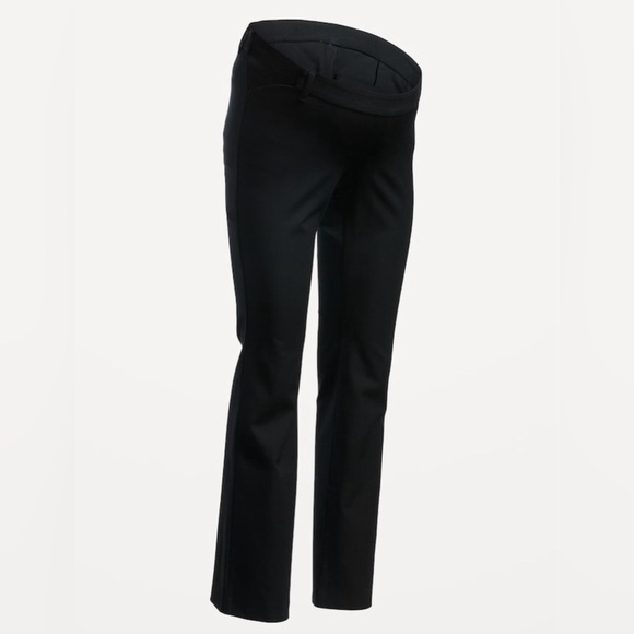 NWT! Black Maternity Side Panel Pixie Flare Pants - Size 10 💎 - Picture 4 of 7